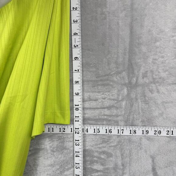 VTG Tiger Woods Collection Neon Green Golf Polo Shirt Men Size XXL Nike Golf - Picture 8 of 10